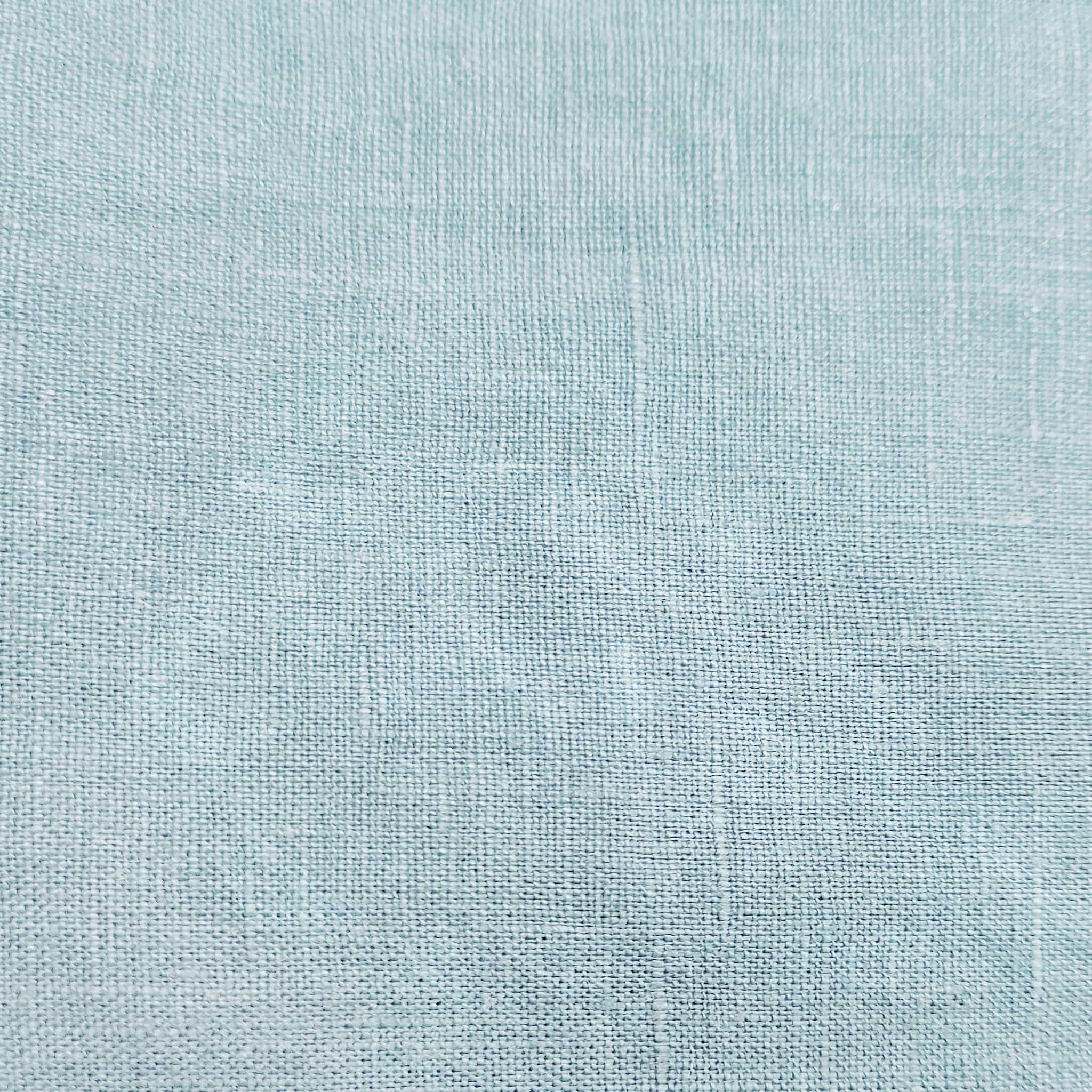 Aqua Linen Flat Sheet - Linen Time