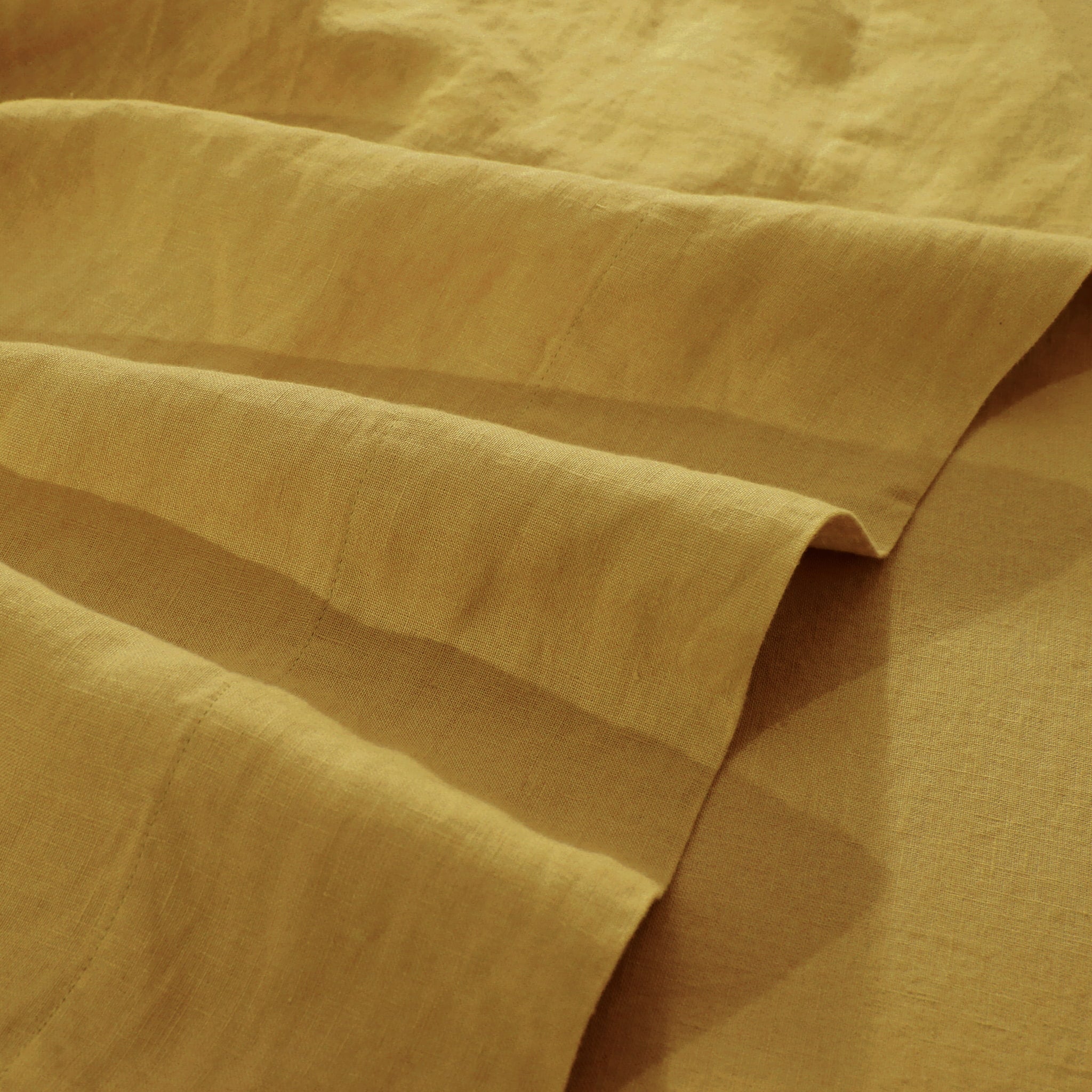 Ginger Linen Flat Sheet - Linen Time