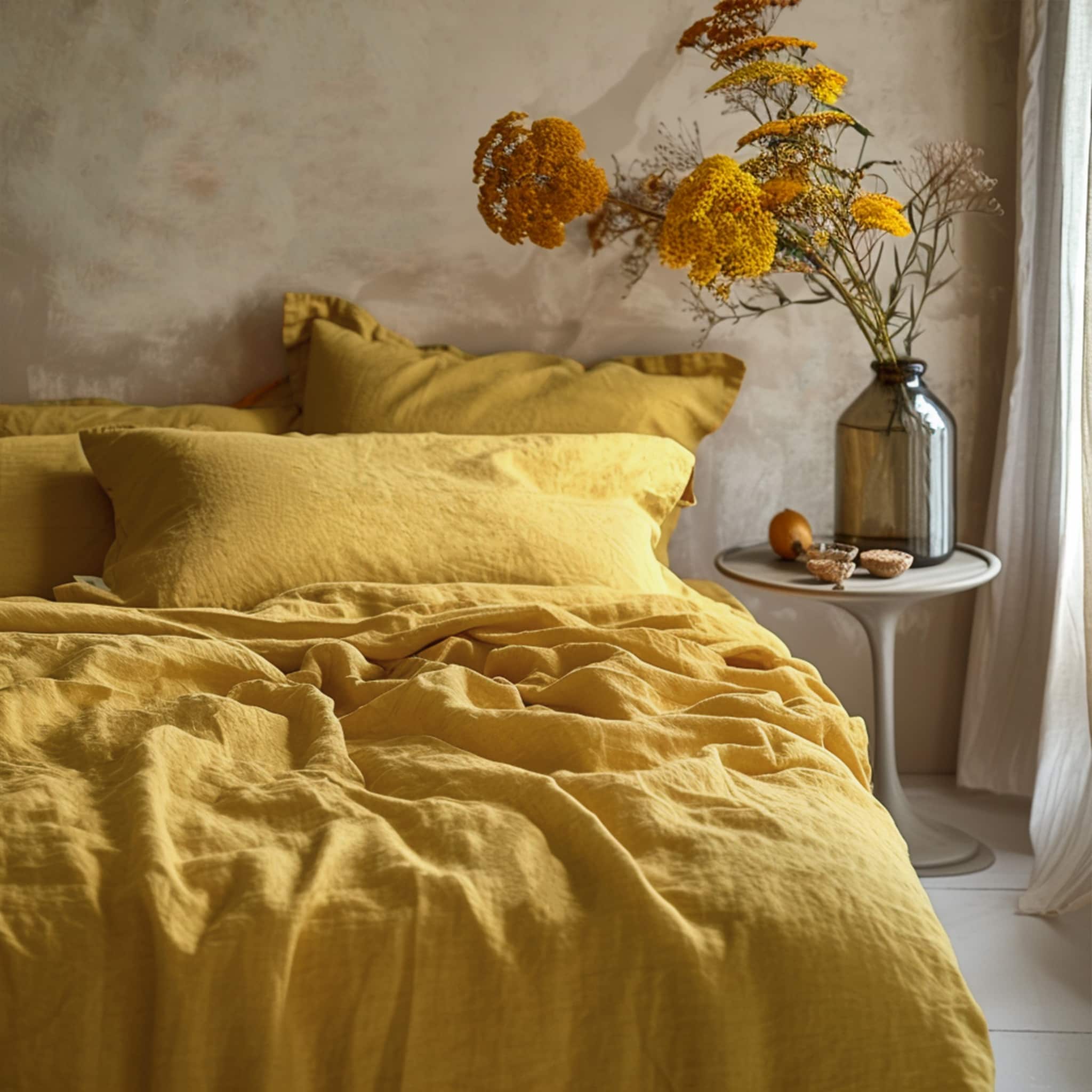 Ginger Linen Pillowcase Set - Linen Time