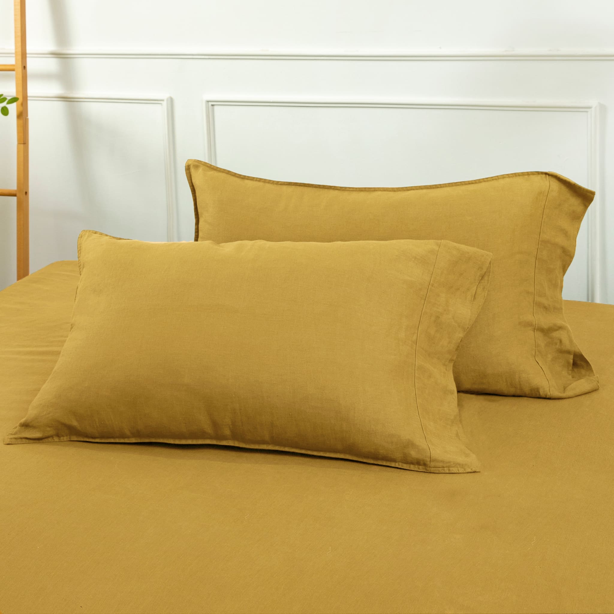 Ginger Linen Pillowcase Set - Linen Time