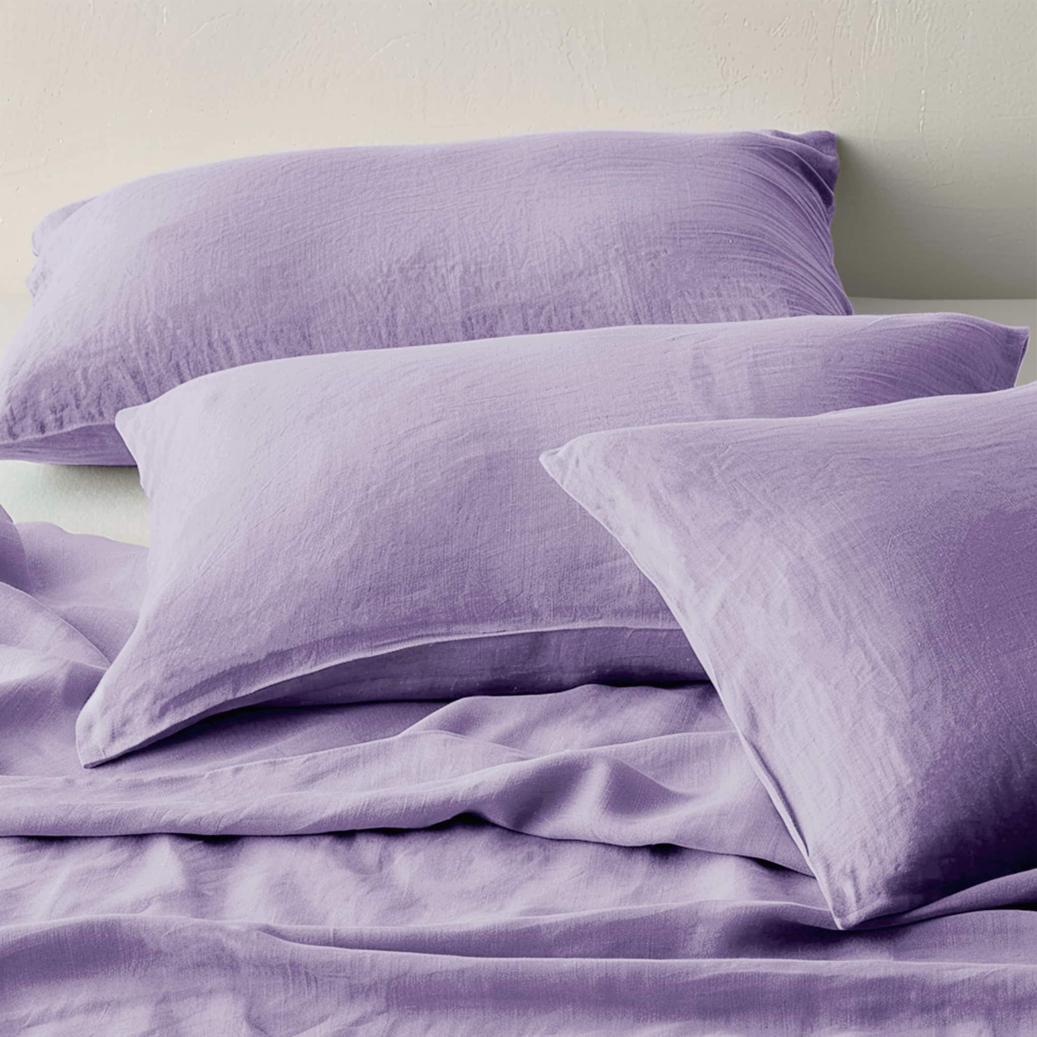 Lavender Linen Pillowcase Set - Linen Time