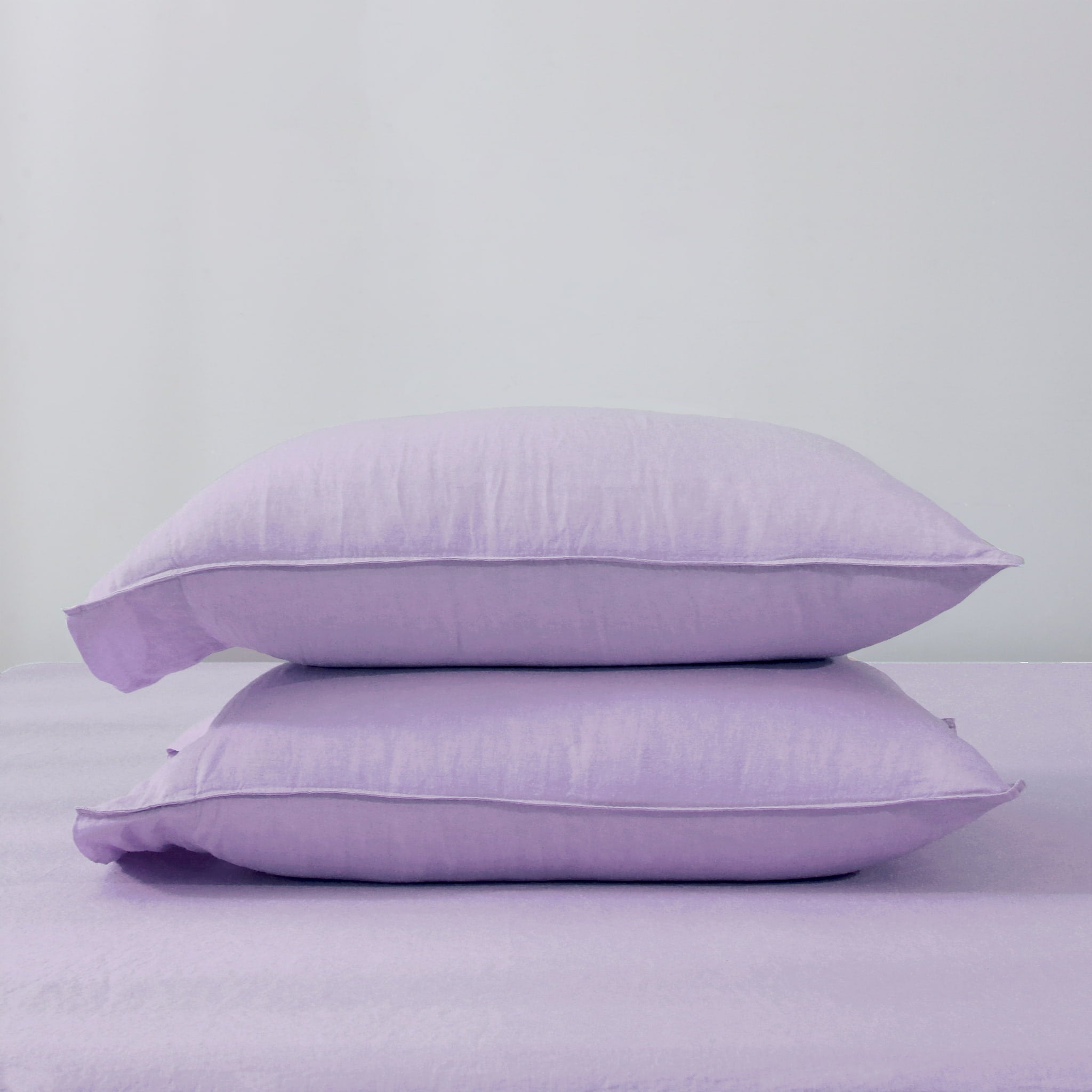 Lavender Linen Pillowcase Set