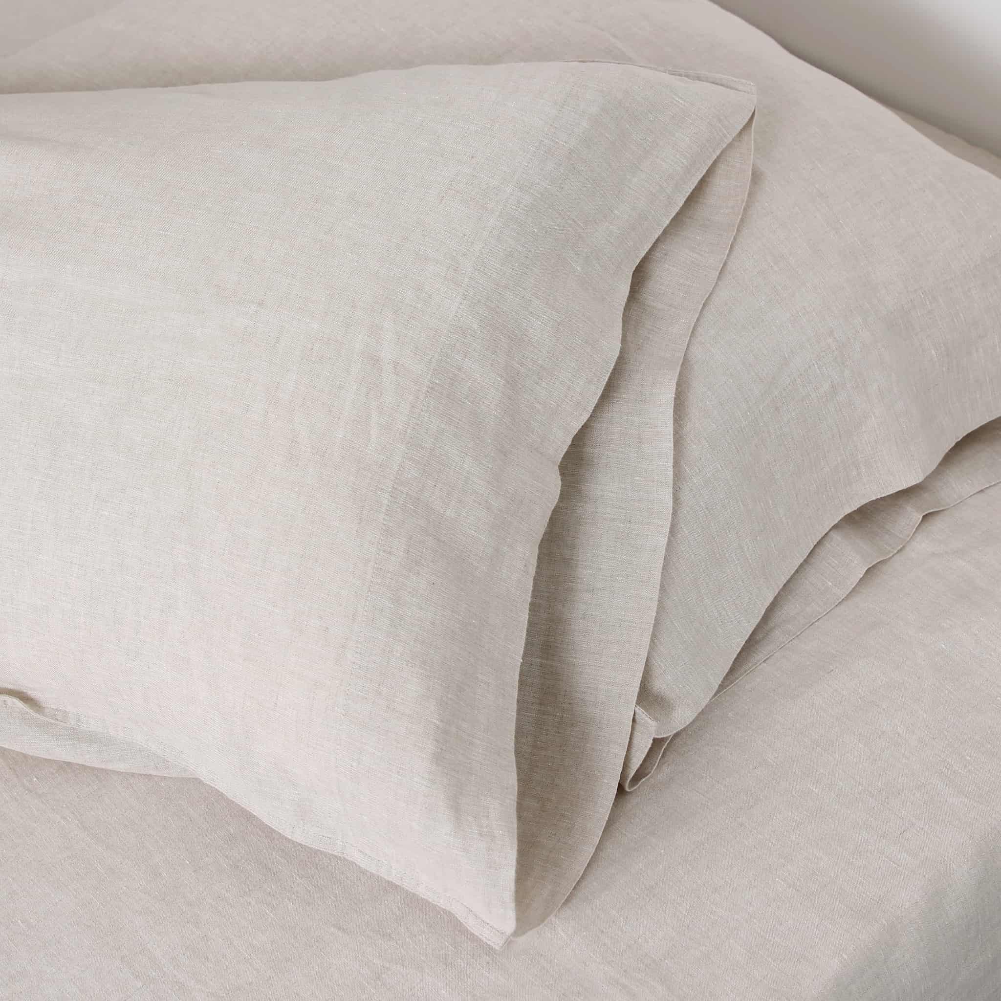 Natural Linen Pillowcase Set - Linen Time