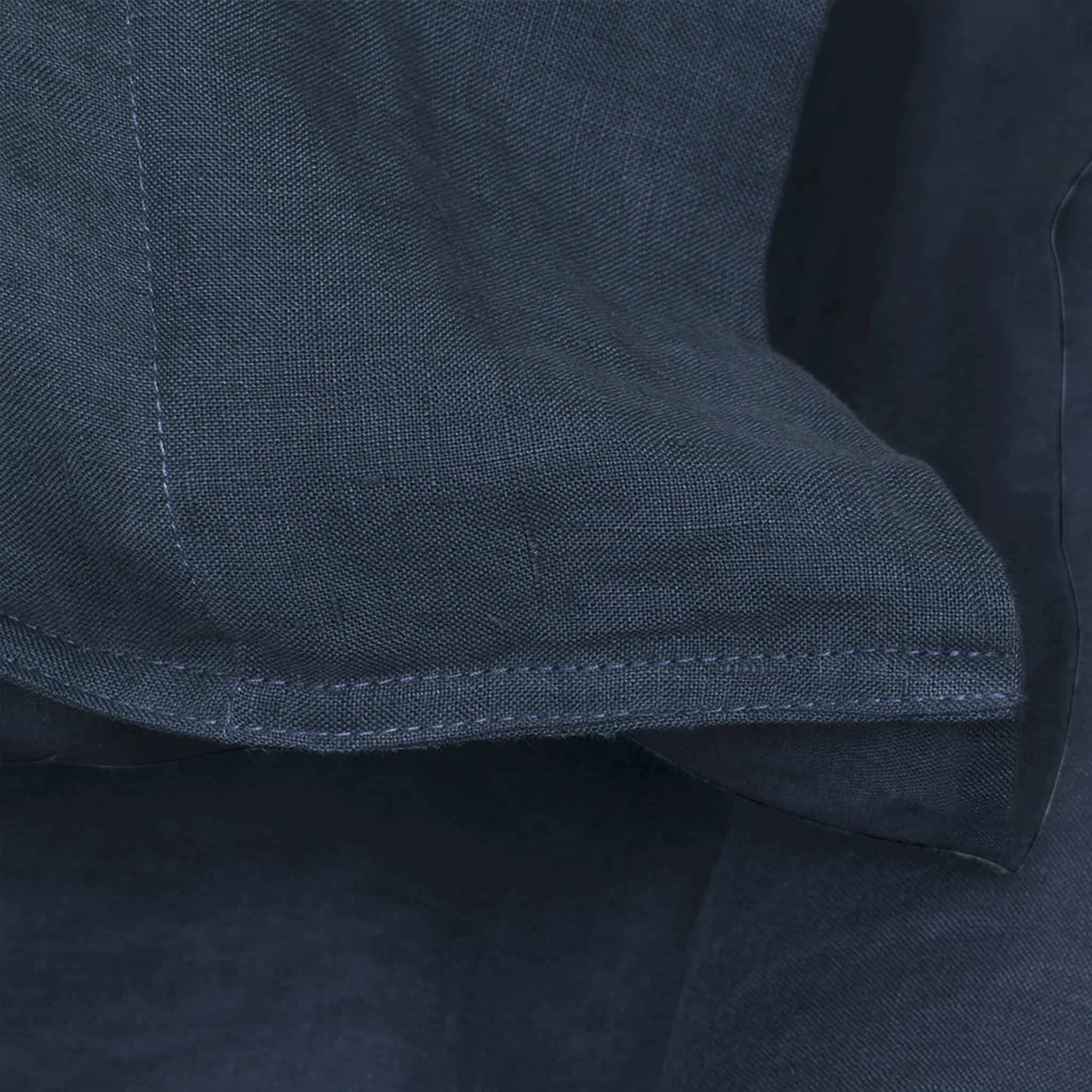Navy Blue Linen Pillowcase Set - Linen Time