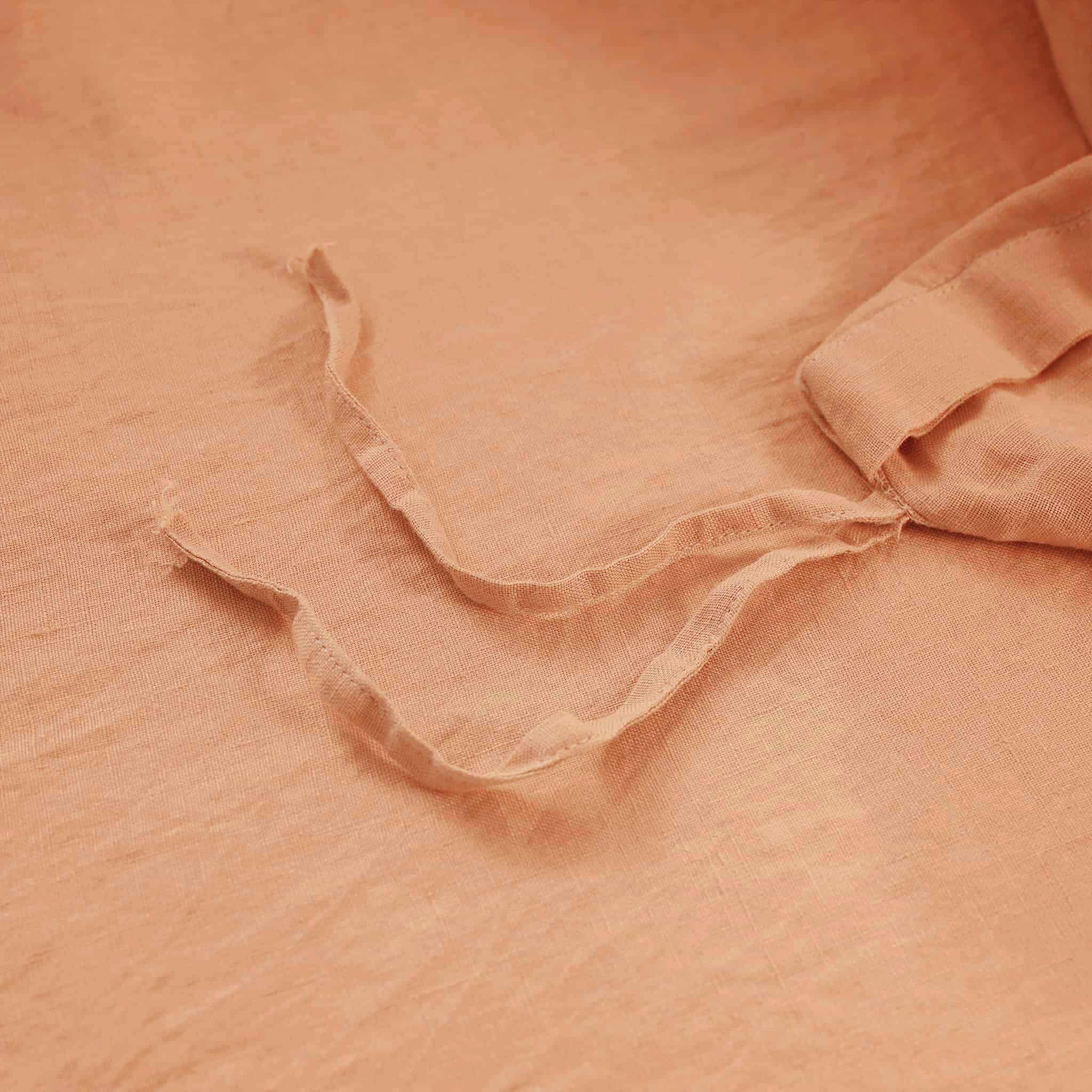 Peach Linen Duvet Cover - Linen Time