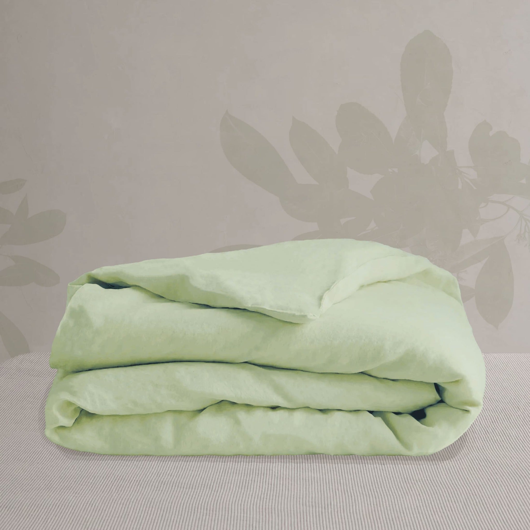 Sage Green Linen Duvet Cover - Linen Time-1
