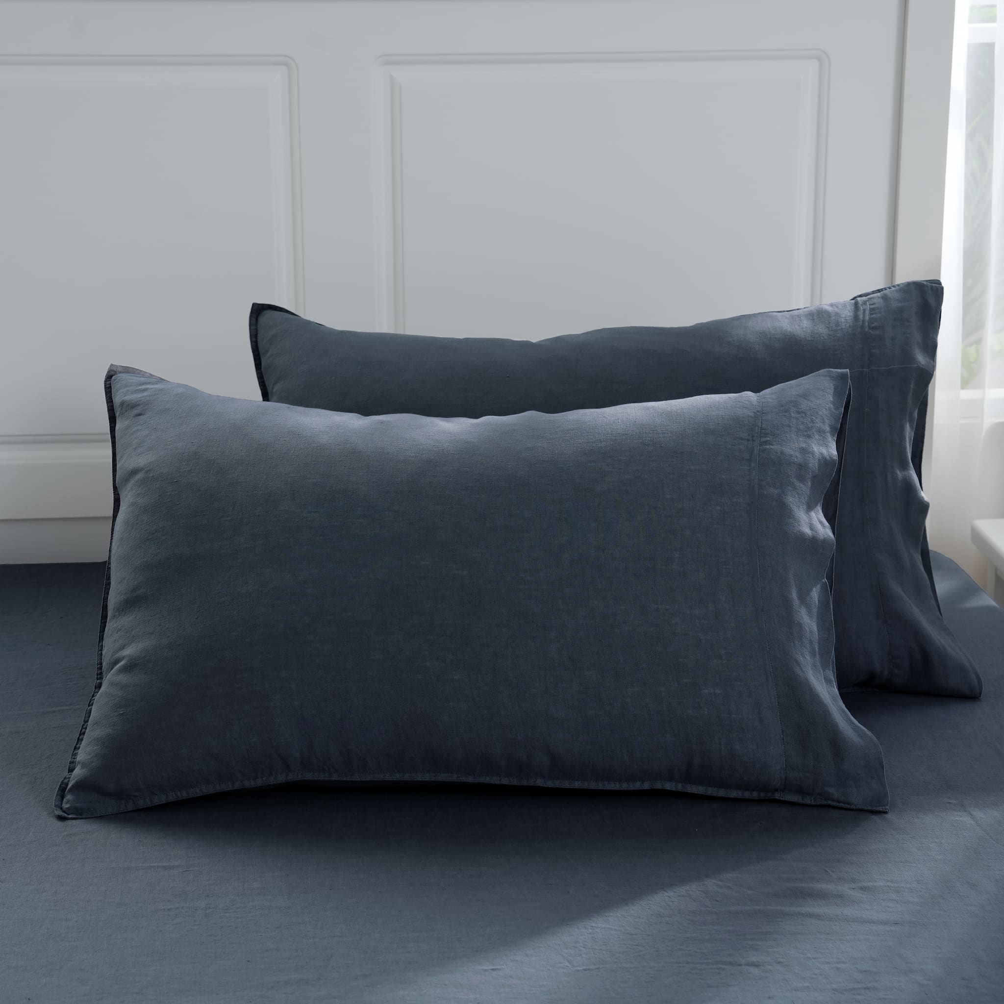 Silver Grey Linen Pillowcase Set (Set Of 2) - Linen Time