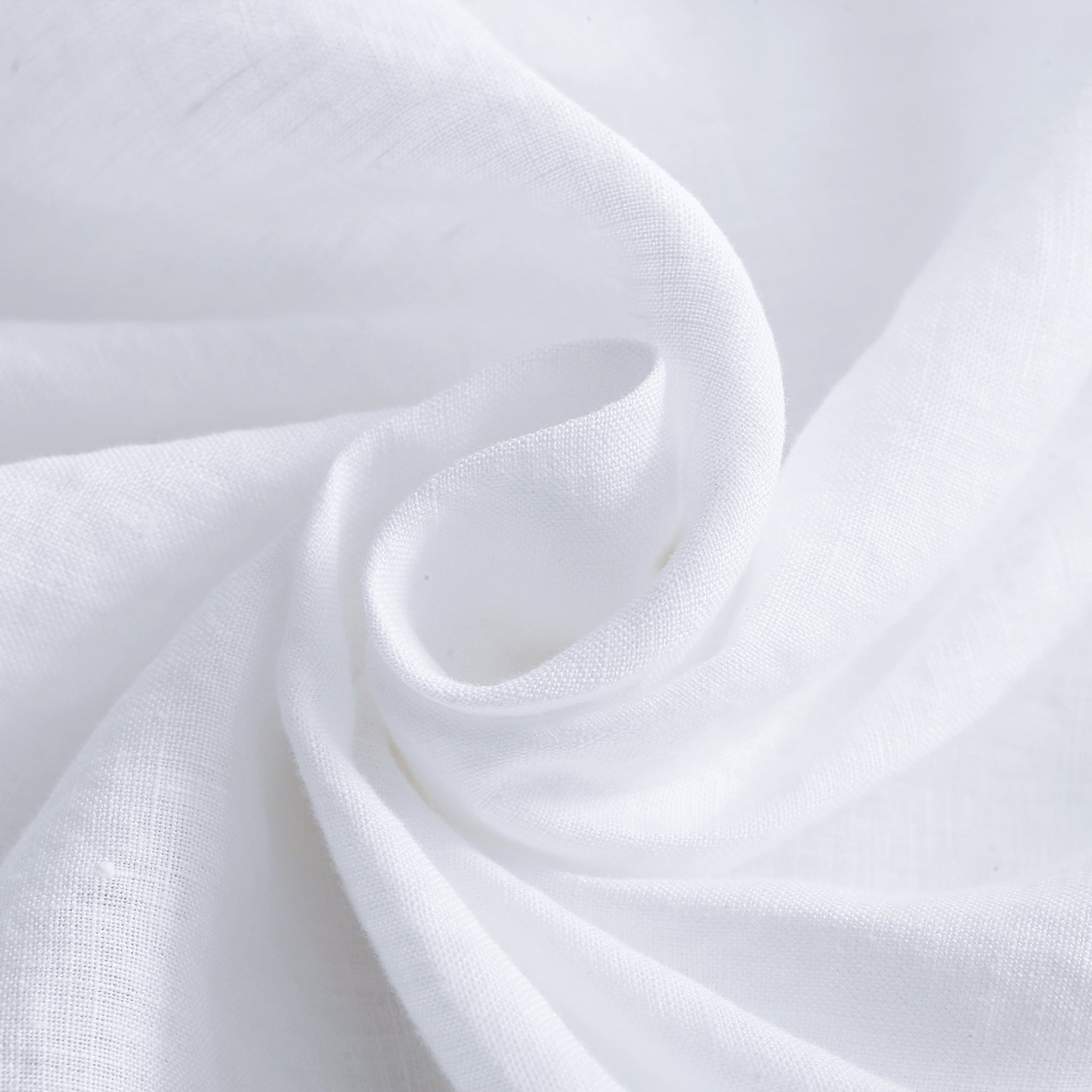 White Linen Flat Sheet - Linen Time