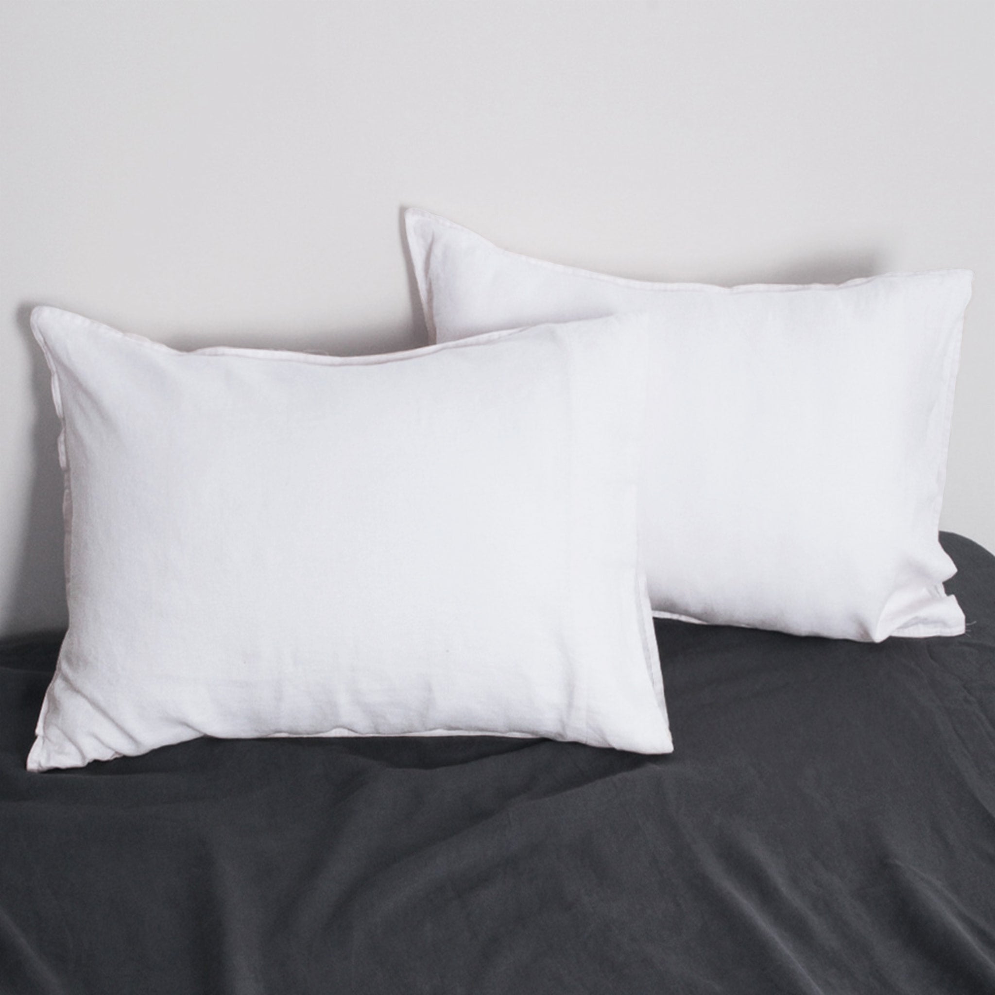 White Linen Pillowcase Set - Linen Time